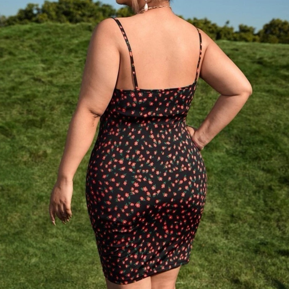 Casual Floral Summer Cami Midi Dress - Picture 4 of 5